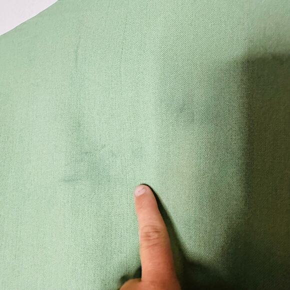 THAKOON COLLECTIVE Green Oversized Linen Blazer Size 12 - Picture 14 of 14